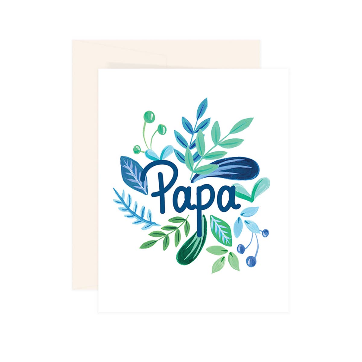 Paige & Willow - Papa Illustrated Father's Day Card