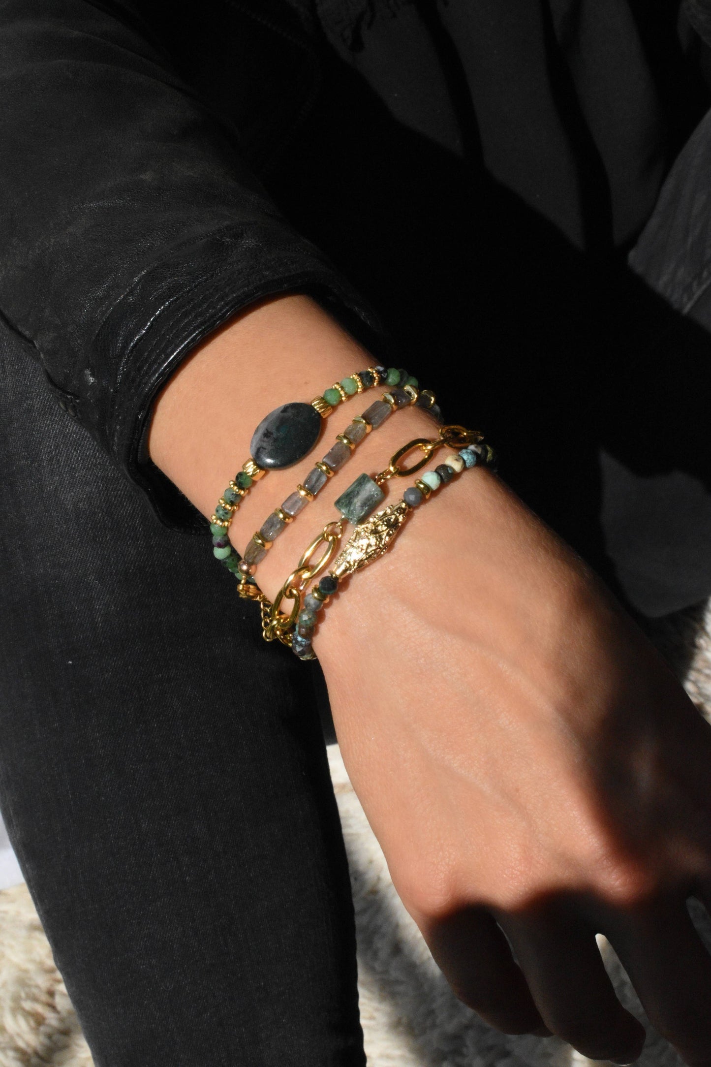BRACELET LABRADORITE - MAELIS