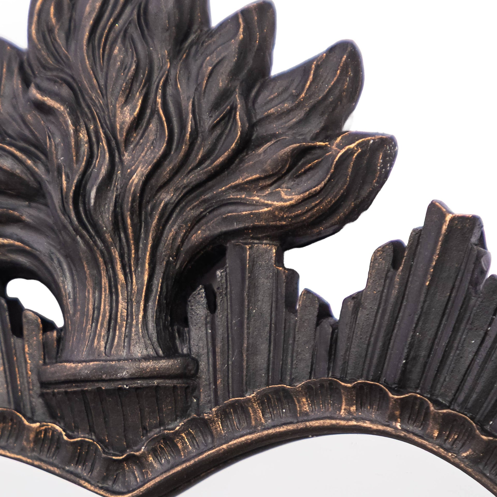Medium Black "Sacred Heart" Mirror