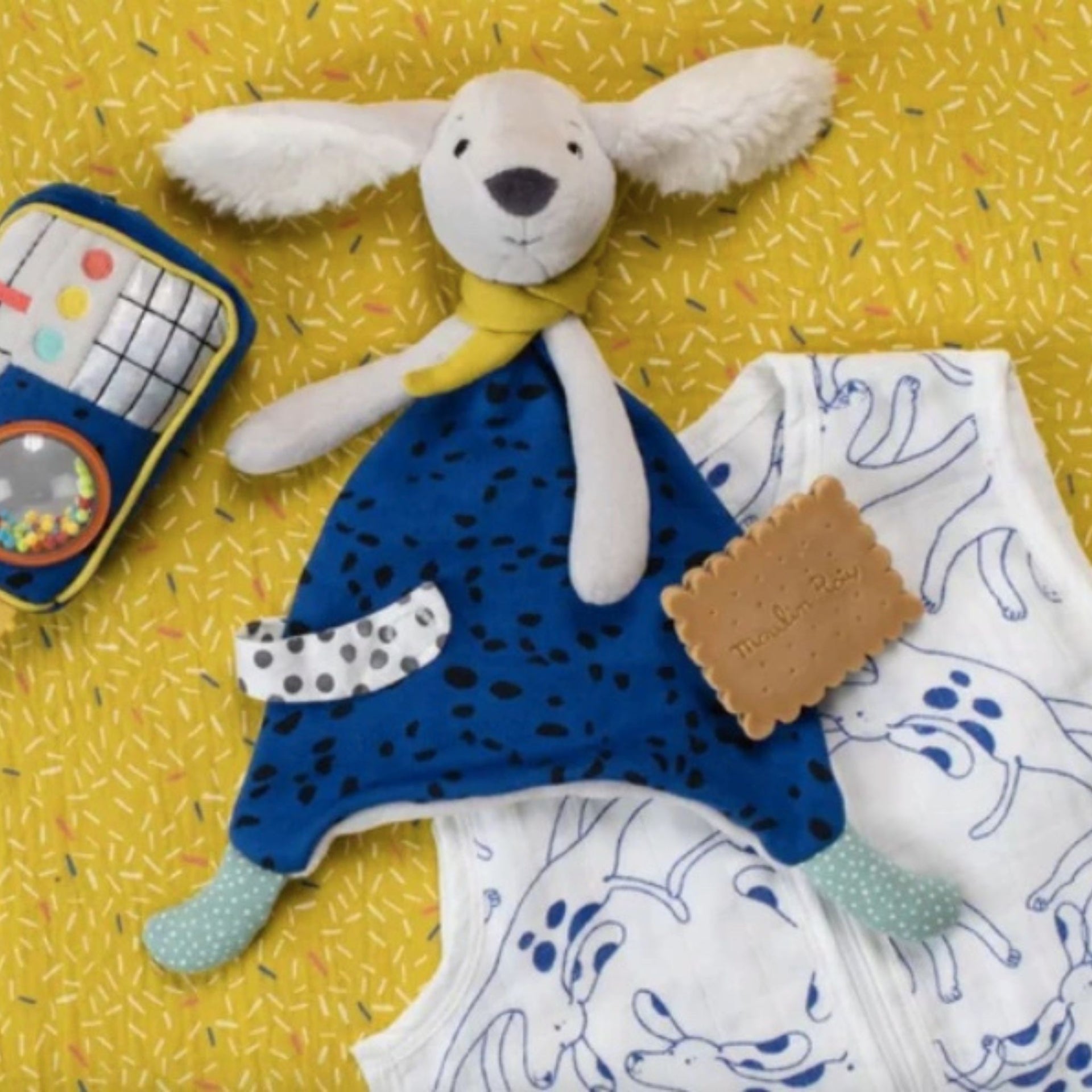 Moulin Roty Pilou Blue Cuddle Toy