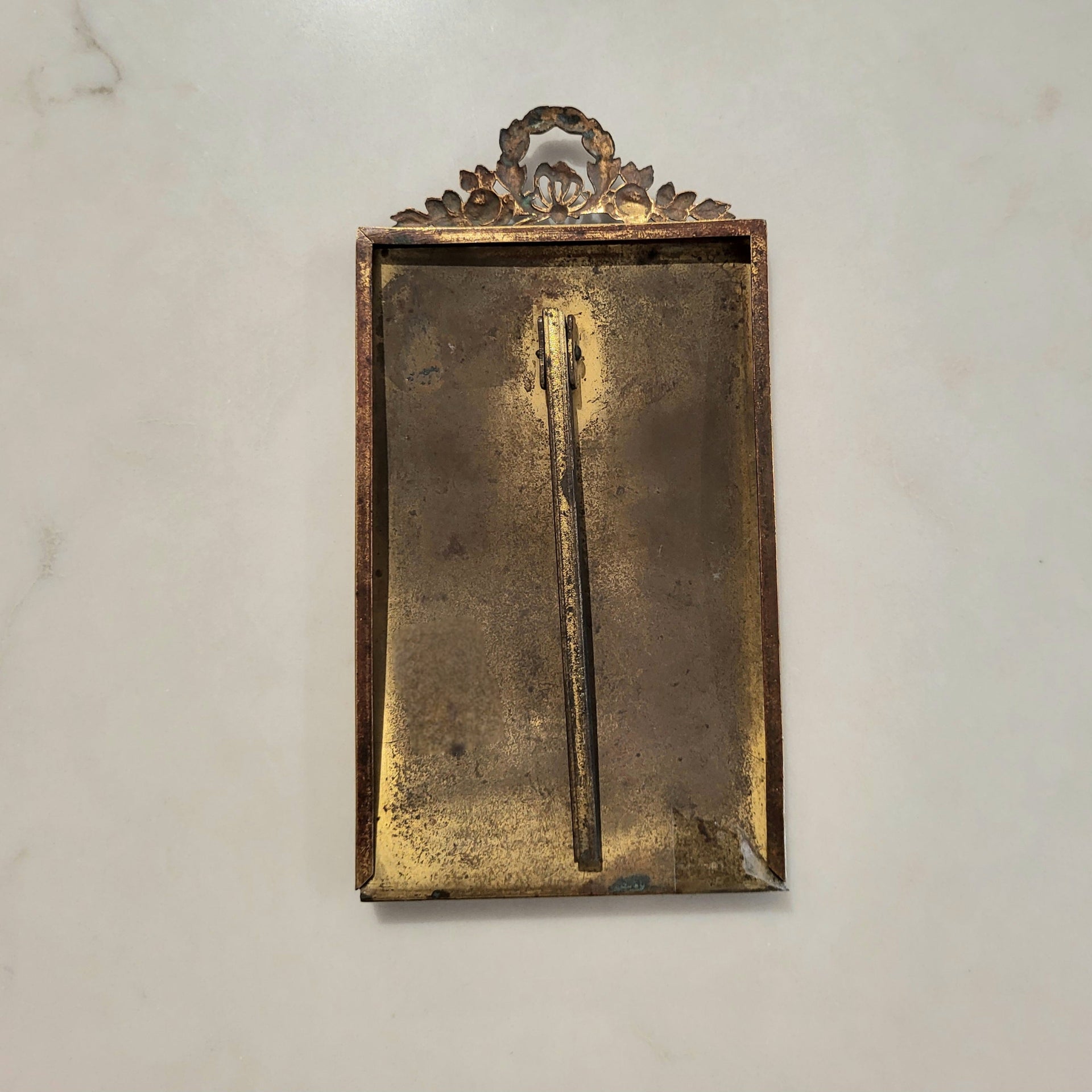 Antique Brass Picture Frame - from Paris