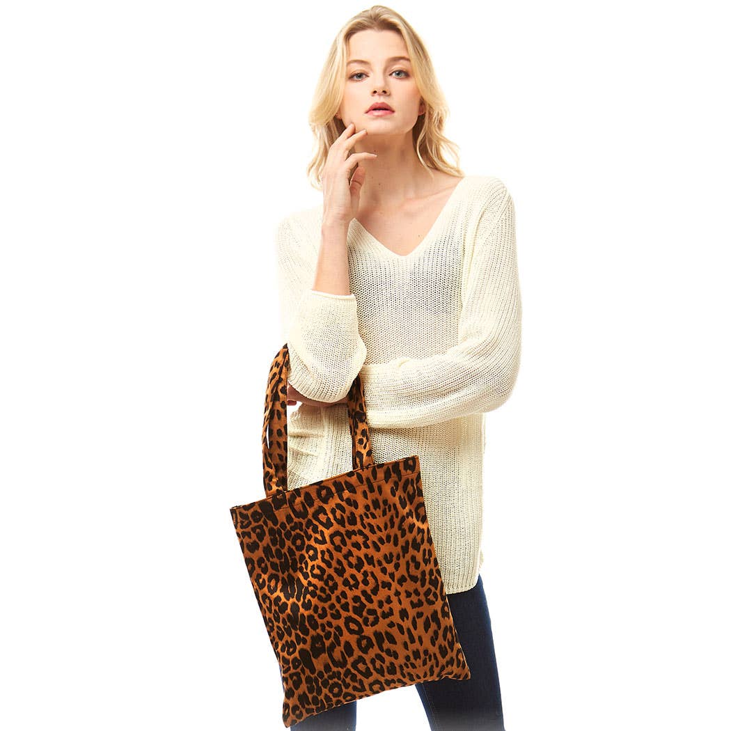 Cheetah Printed Tote Bag