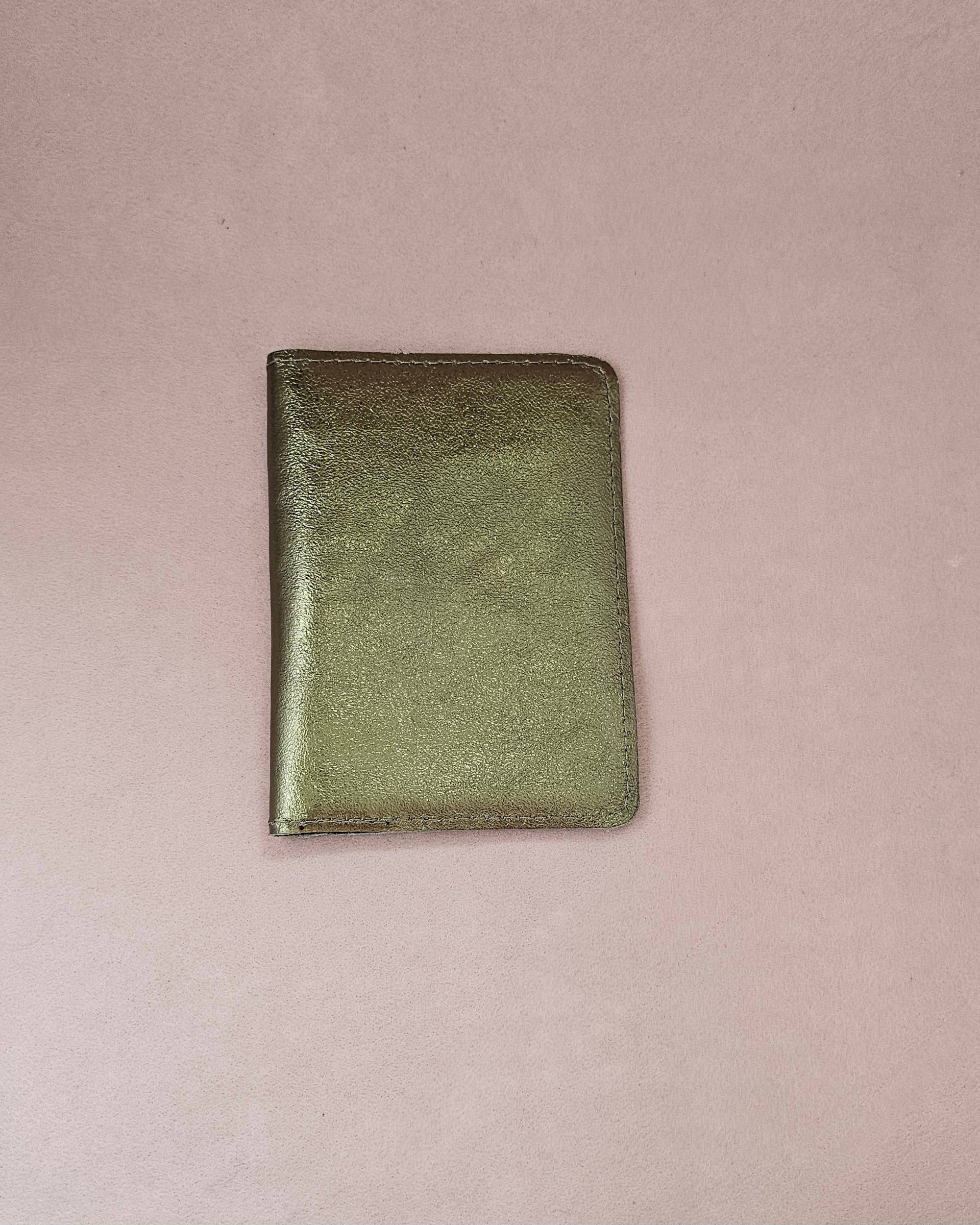 Leather Passport Holder - Persimmon