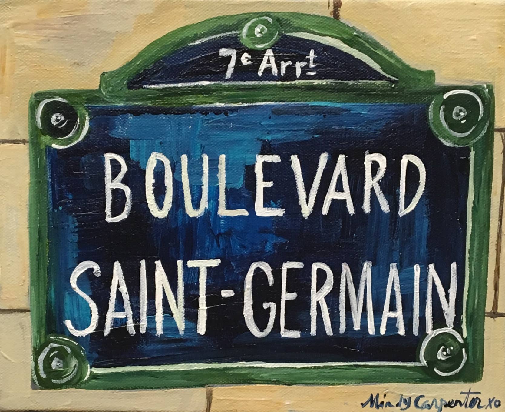 Boulevard Saint-Germain Greeting Card