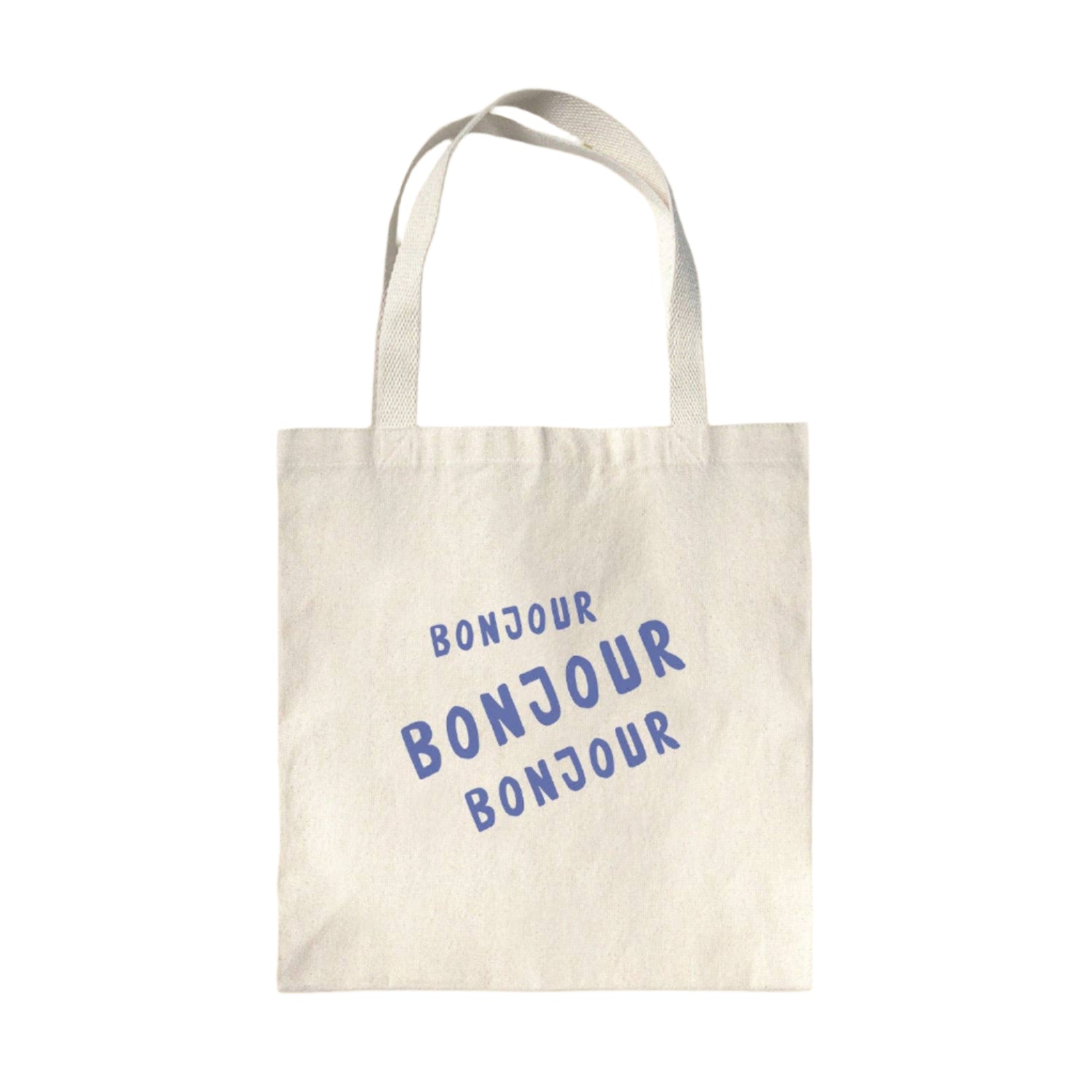 Bonjour Trois - Canvas Tote Bag
