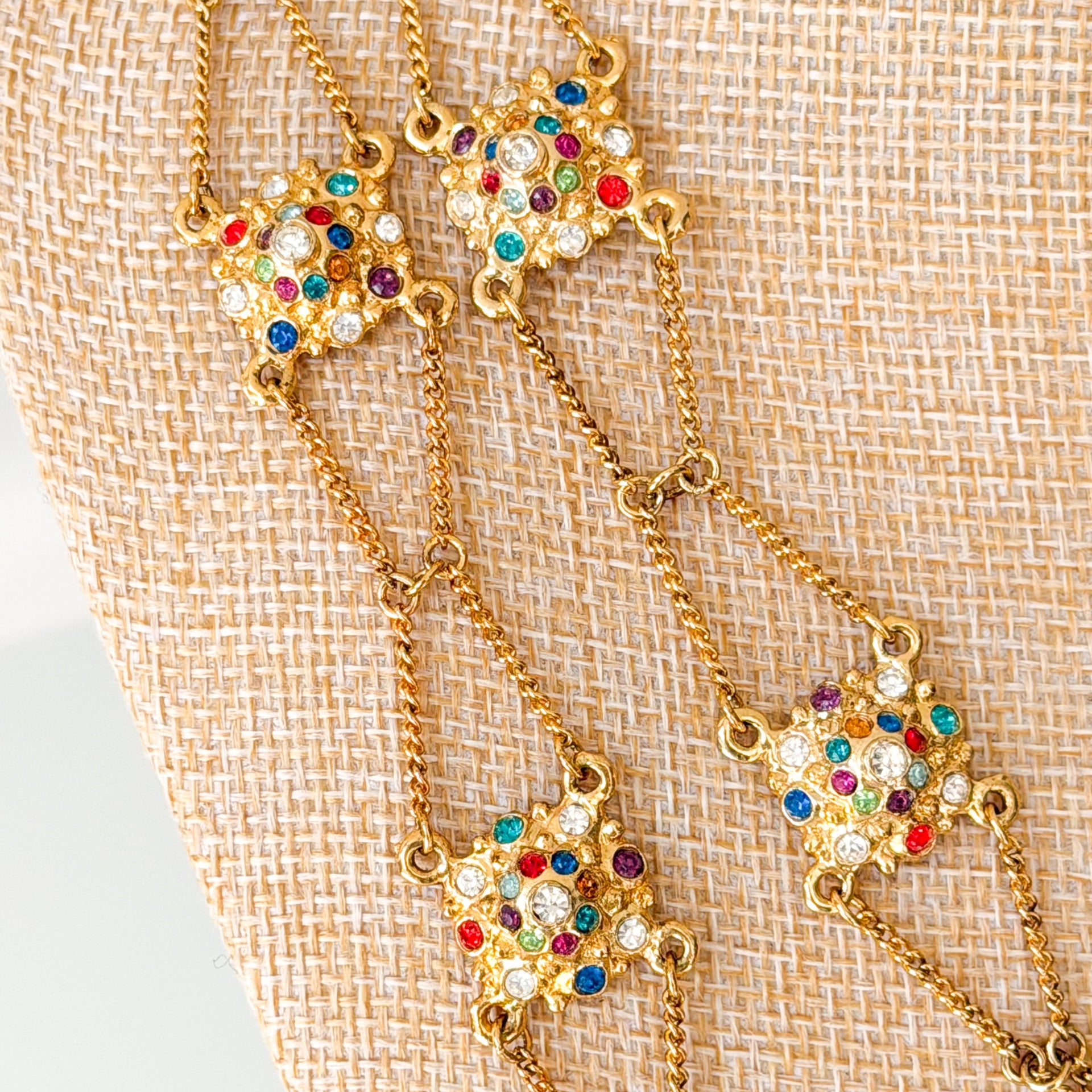Vintage 1970's Station Necklace