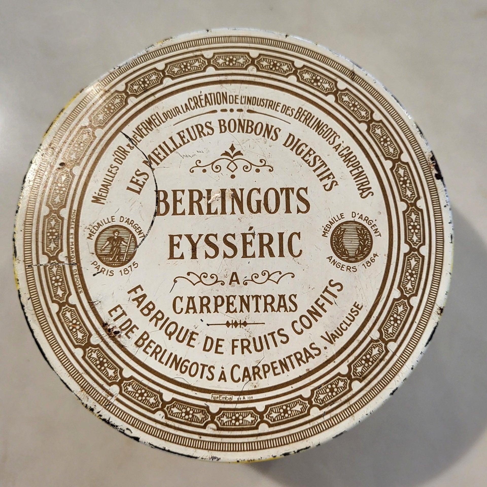 Vintage Fruit Candy Tin - from Paris