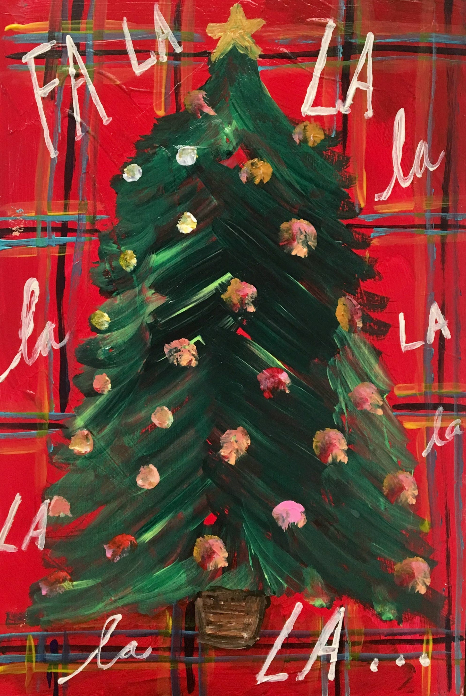 Carpe Diem Papers - Fa La La Holiday Postcard