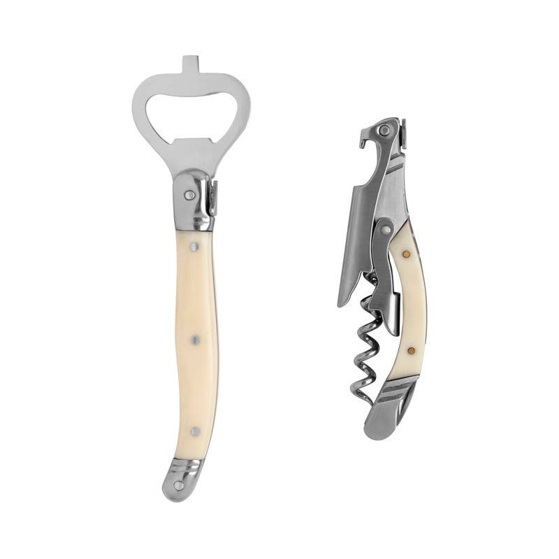 Laguiole Barware Opener & Corkscrew Set