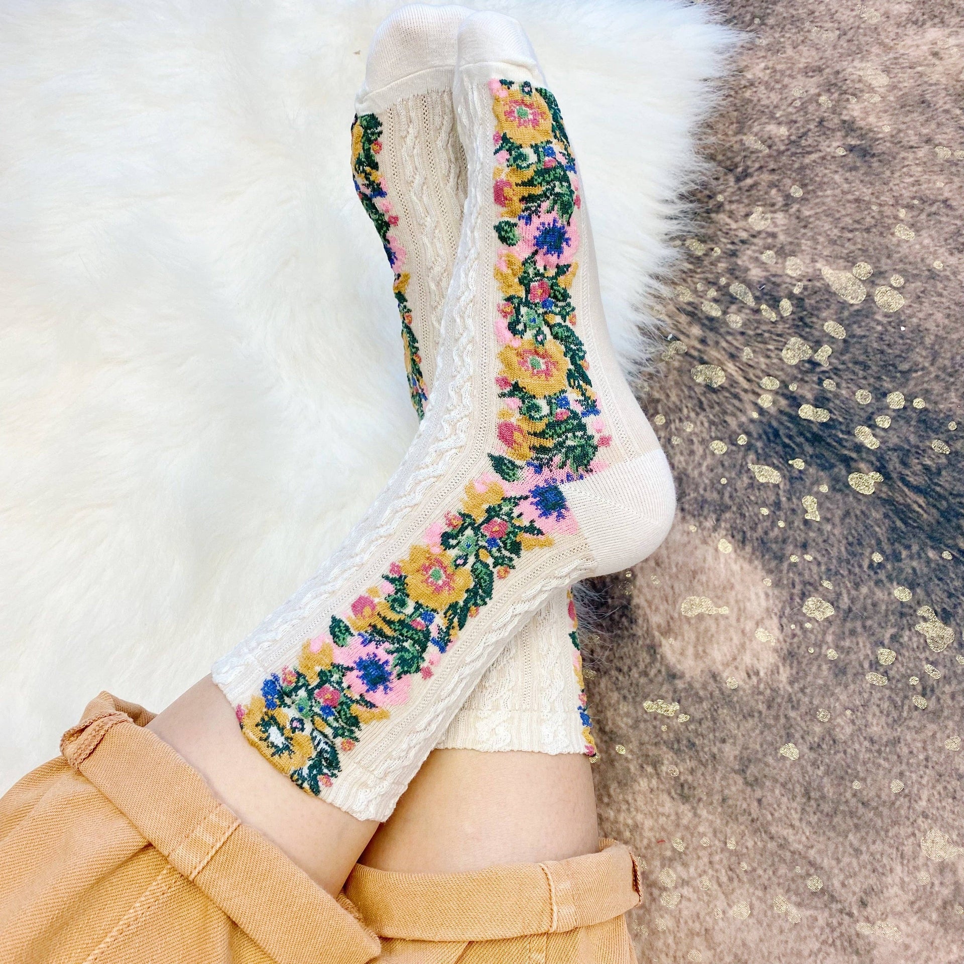 Floral Beauty Socks