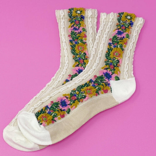 Floral Beauty Socks
