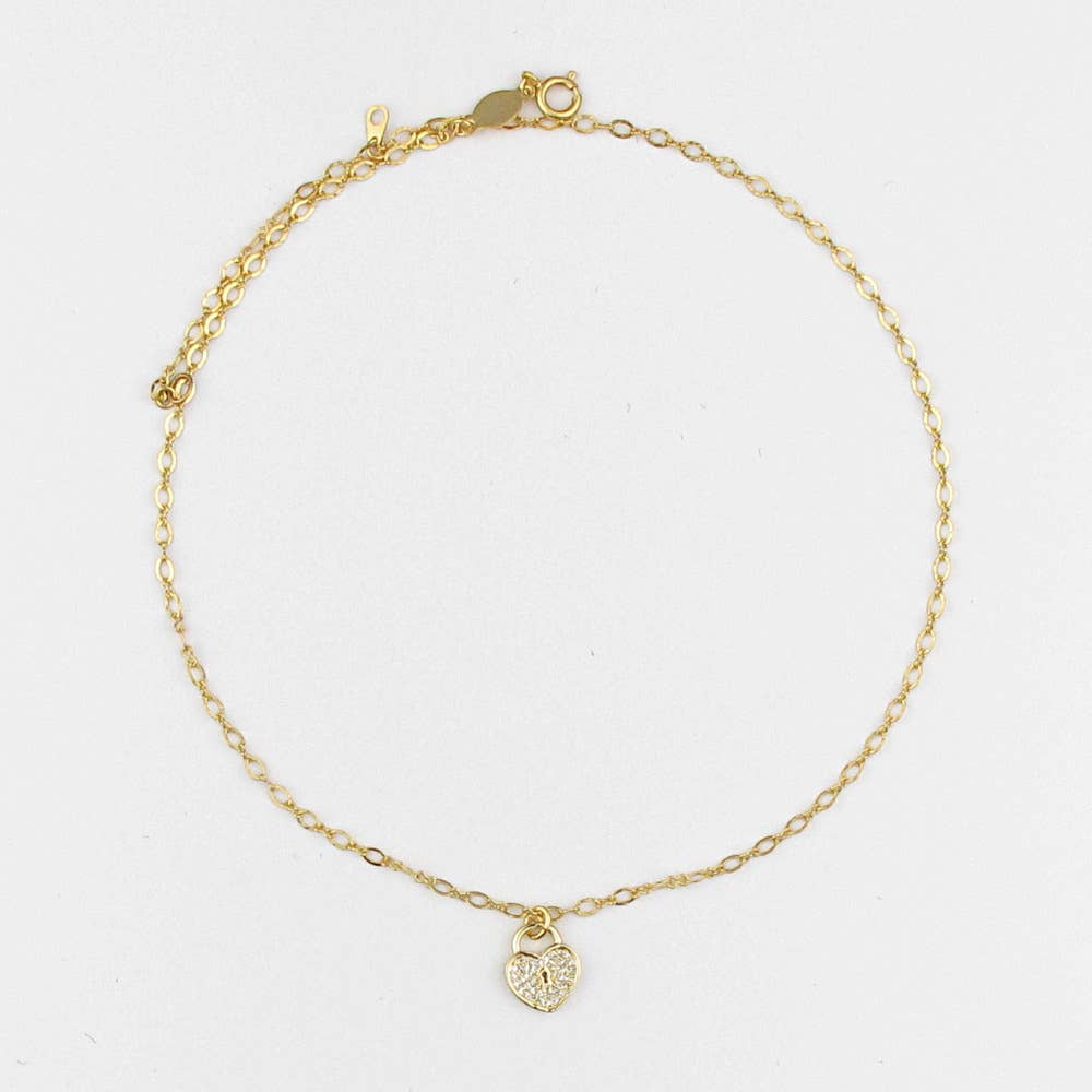 La Vie Parisienne - Anya Heart Lock Necklace
