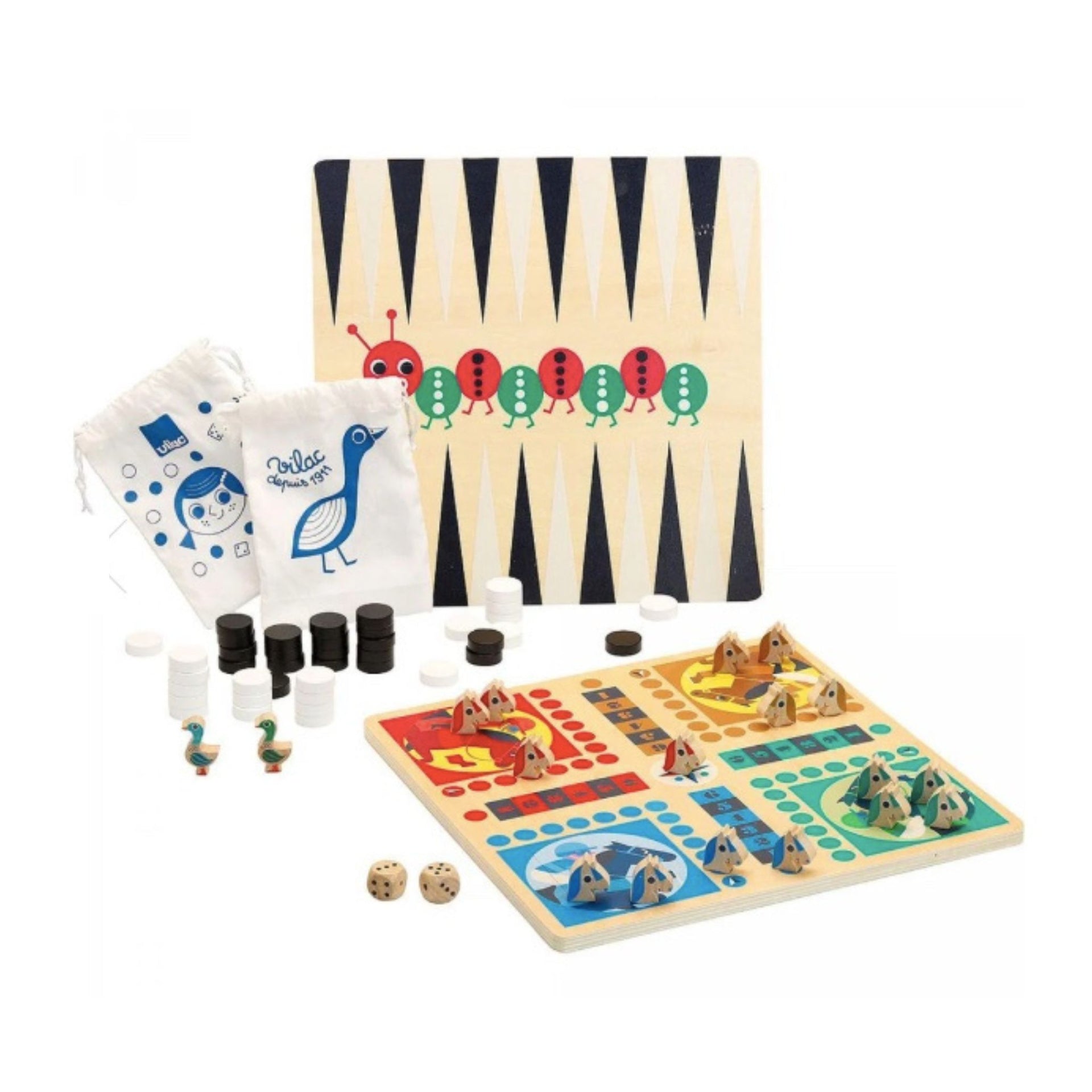 Vilac Classic Board Games Set
