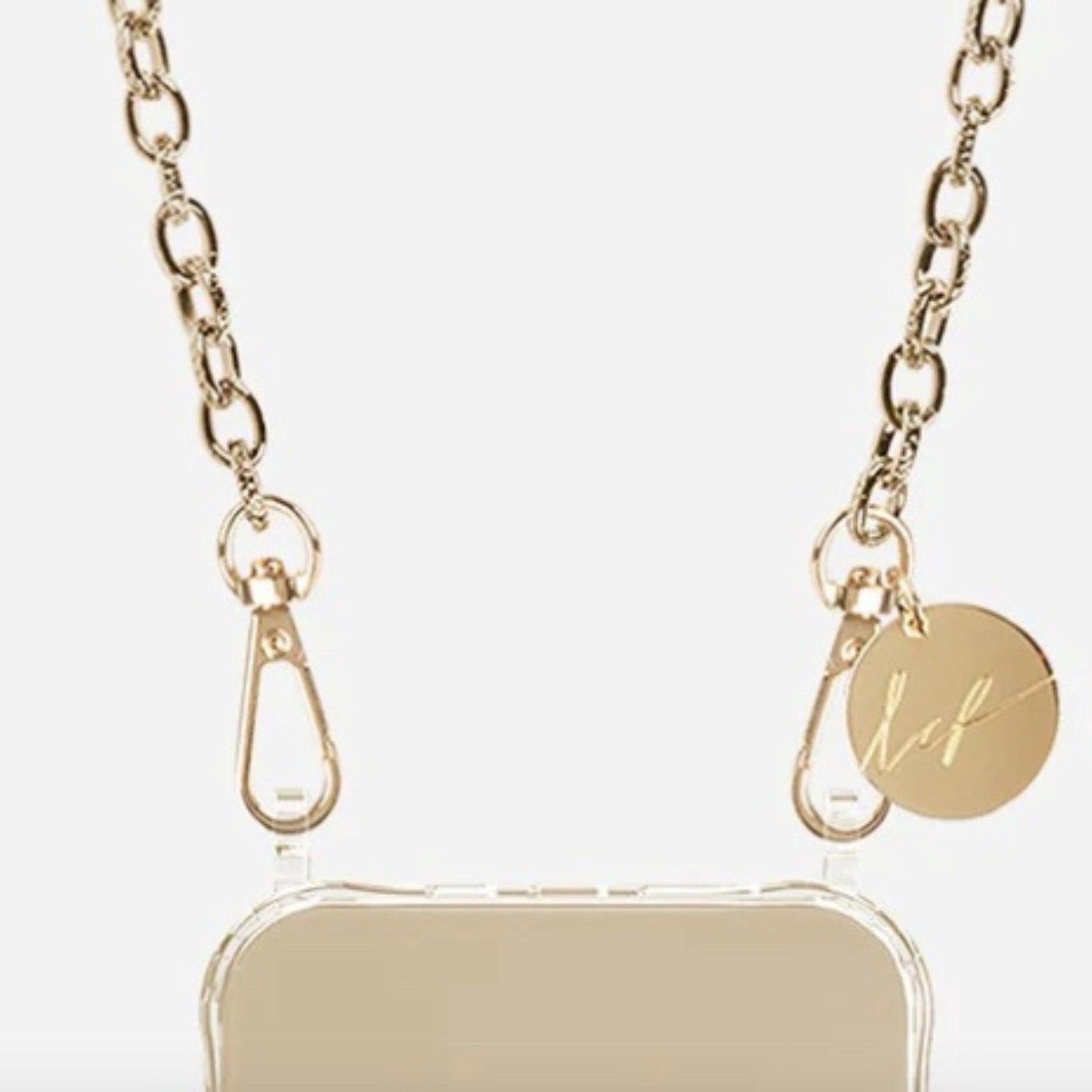 La Coque Francaise Aya Short Phone Chain - Gold