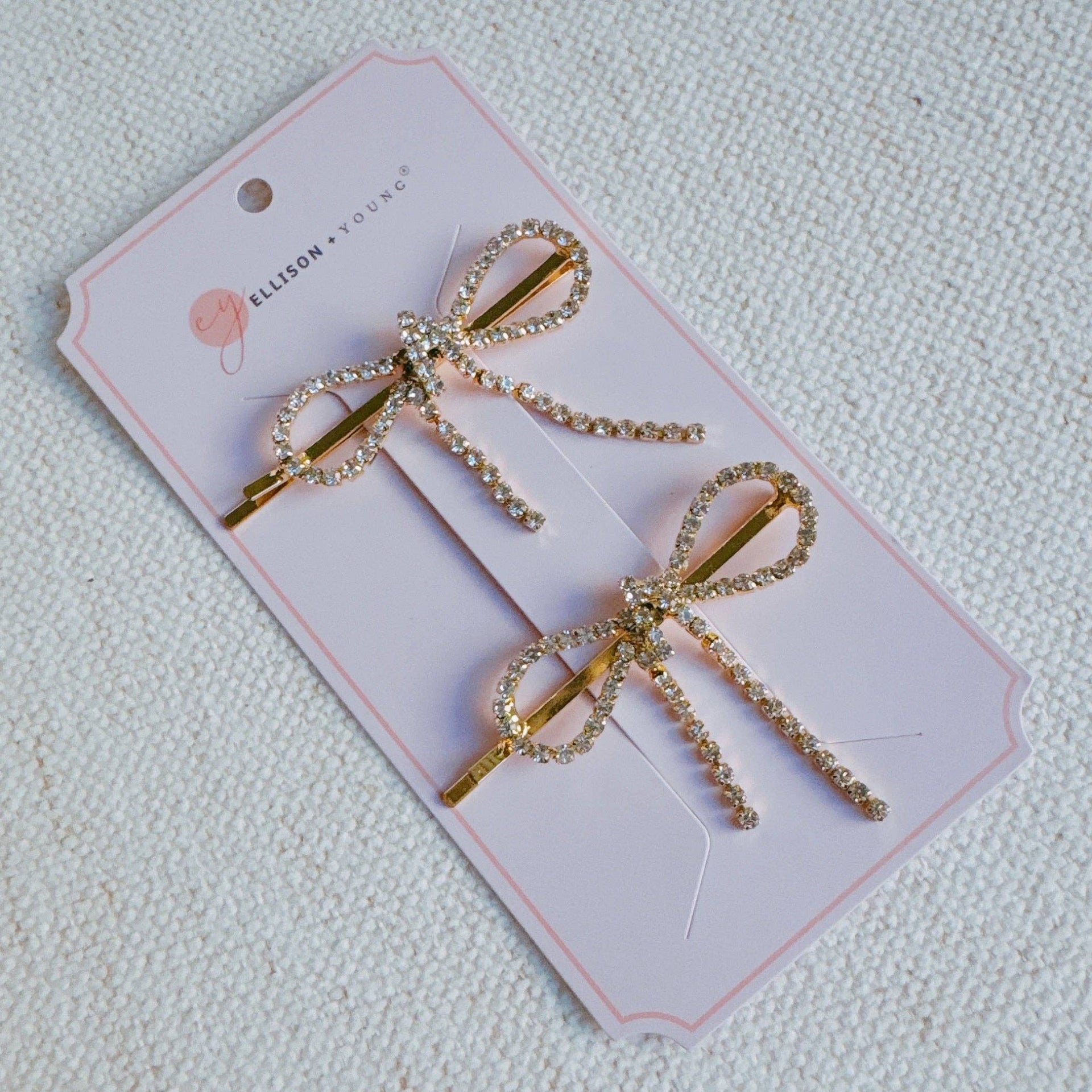 Sparkle Bow Bobby Pins