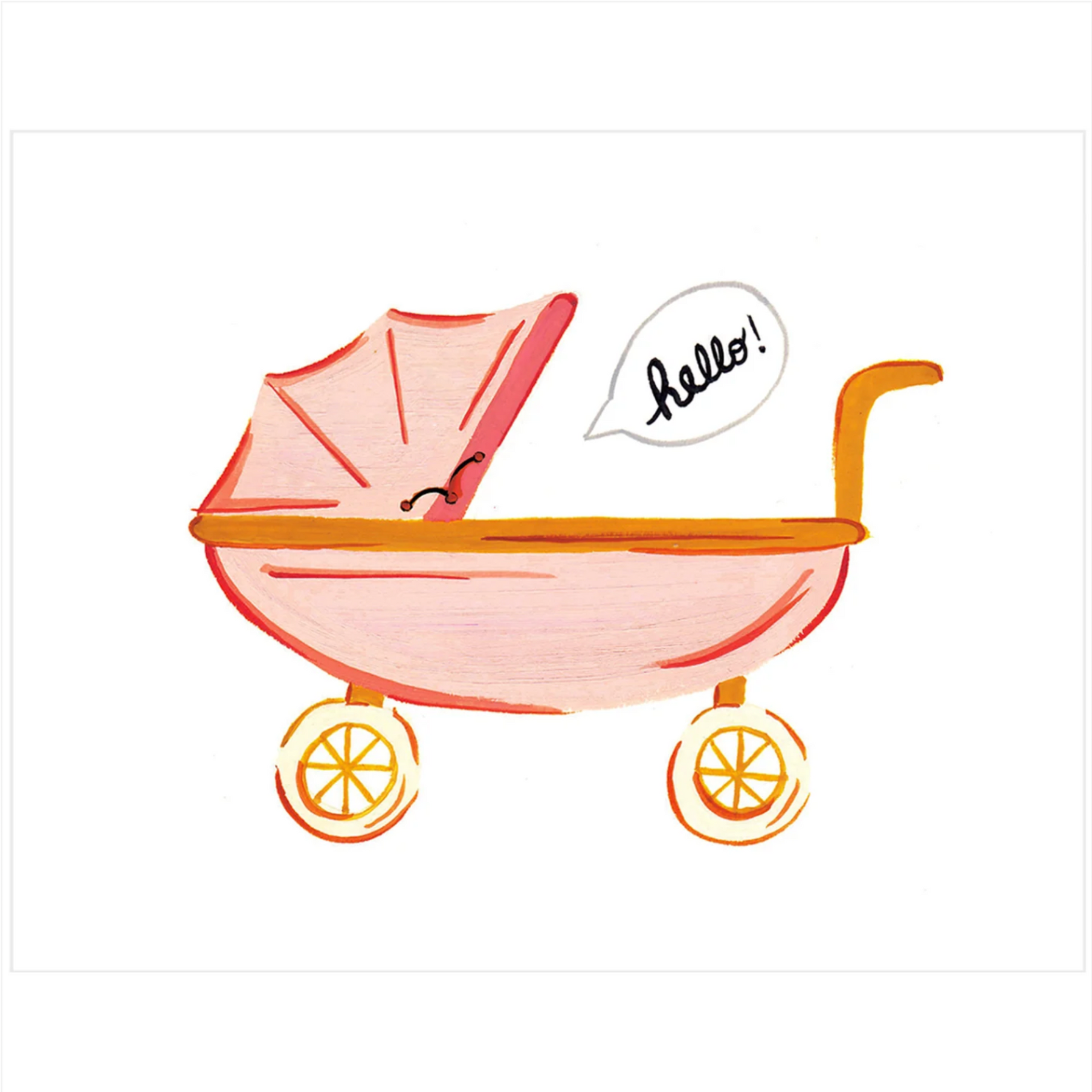 Paige & Willow - Pink Stroller Card