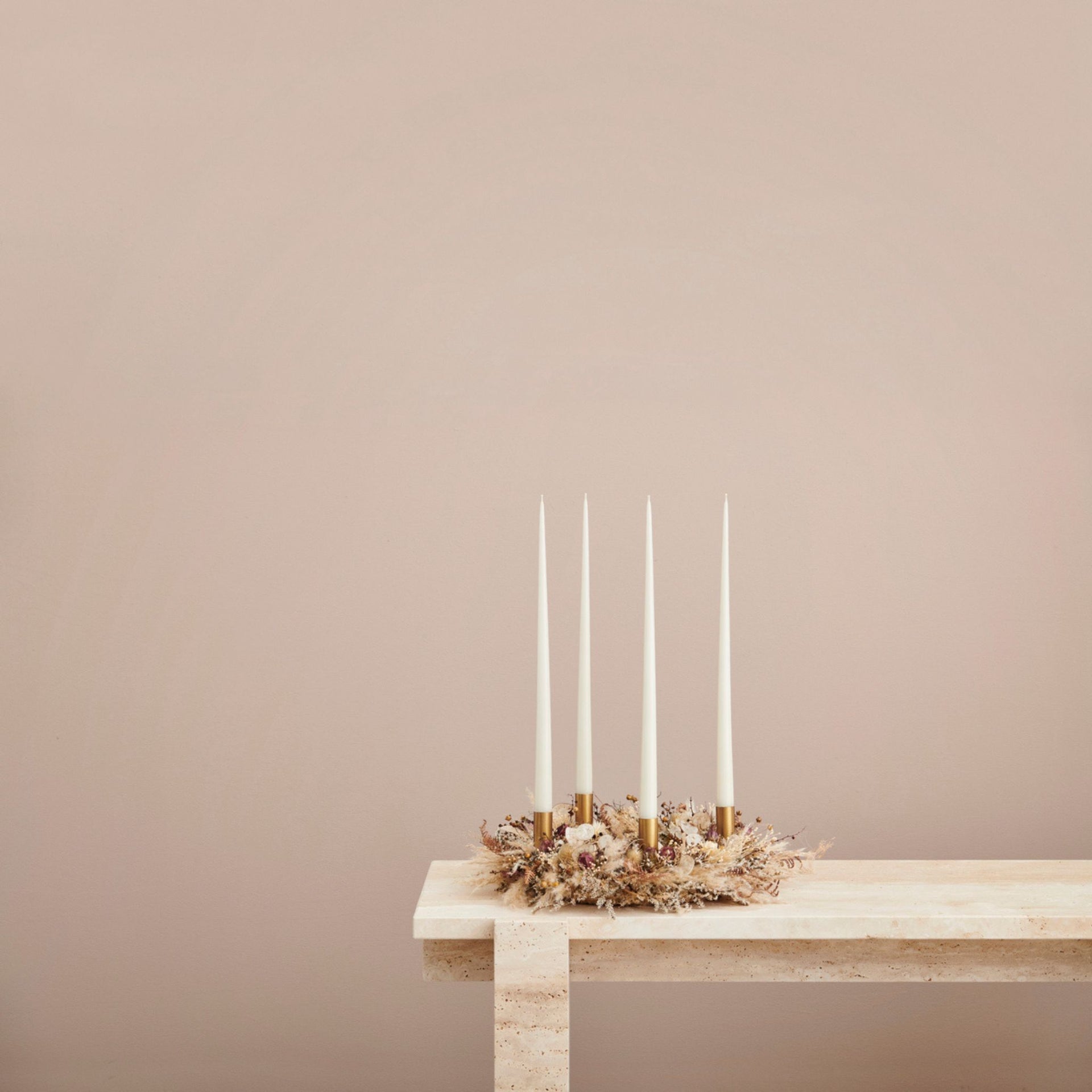 Ester & Erik Taper Candle Pair - Ivory