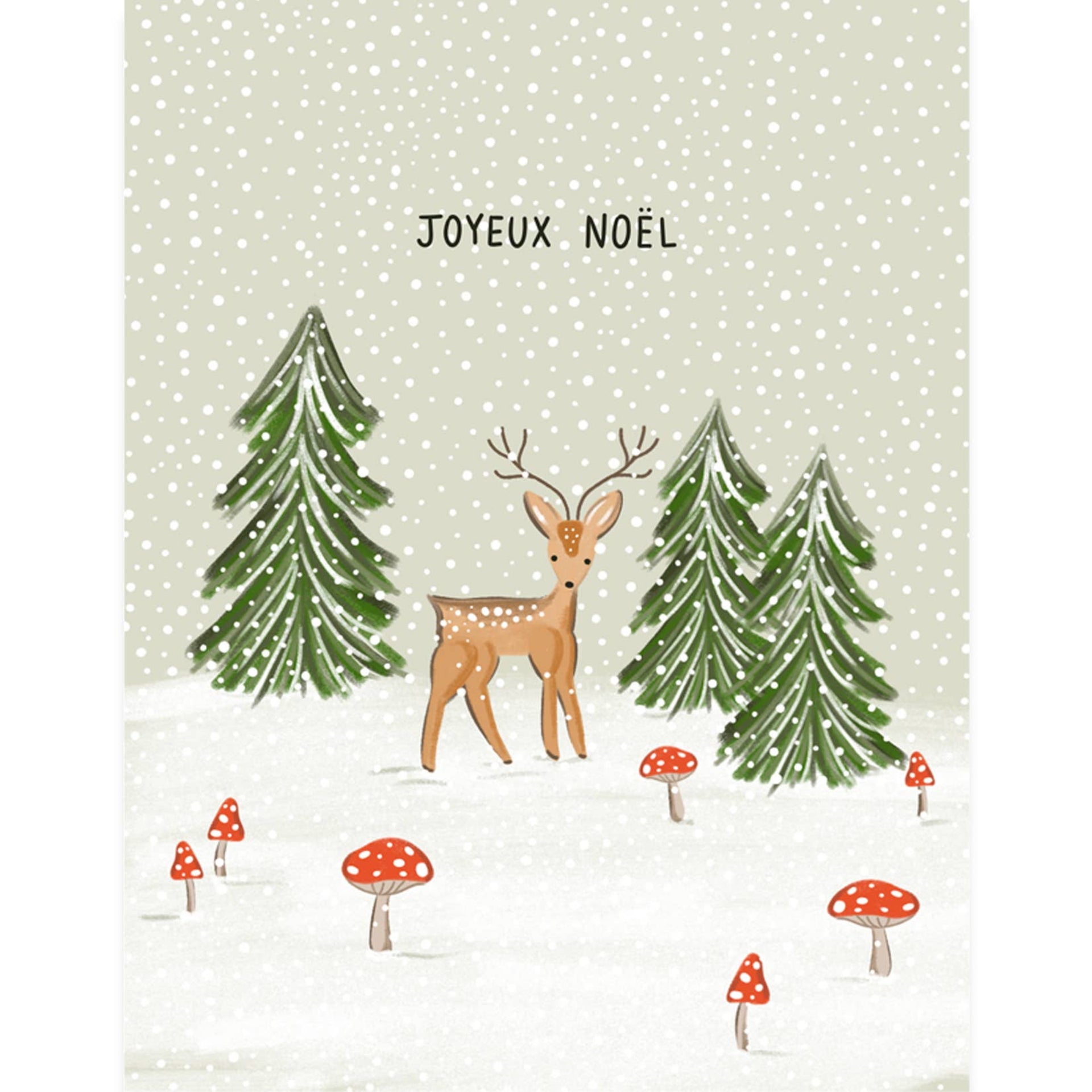 Paige & Willow Deer Noël Card