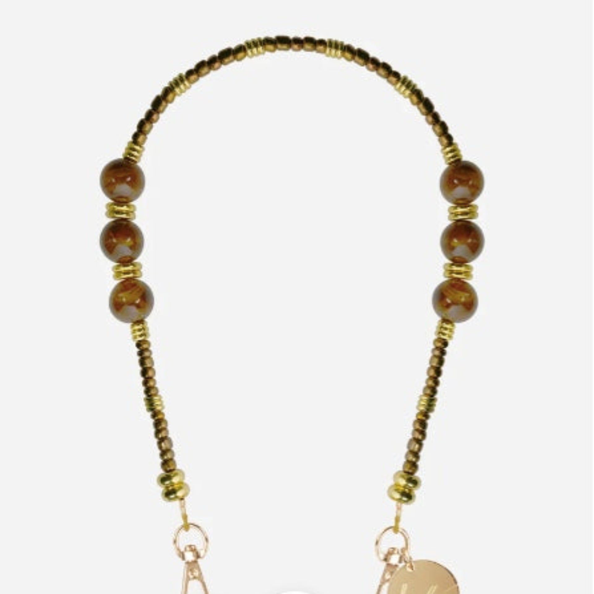 La Coque Francaise Iris Short Phone Chain - Bronze