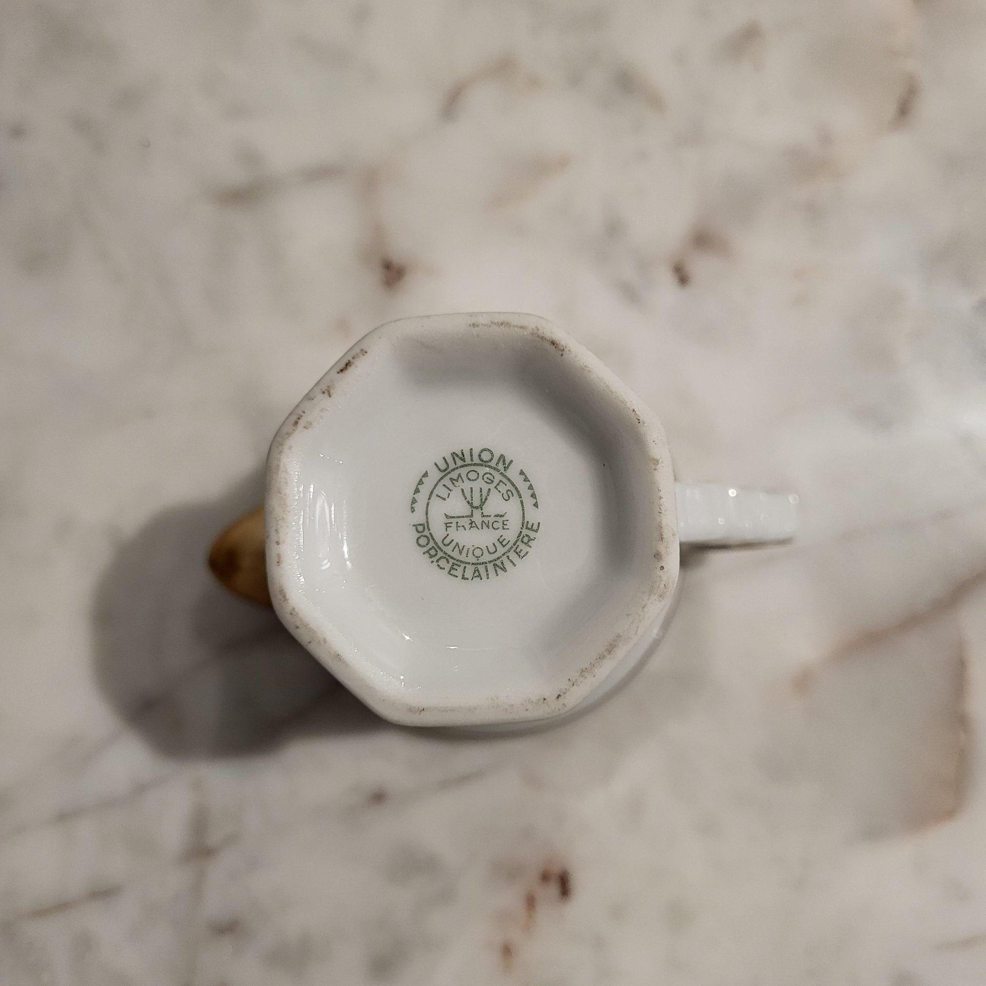 Antique Limoges Gold and White Tea Set