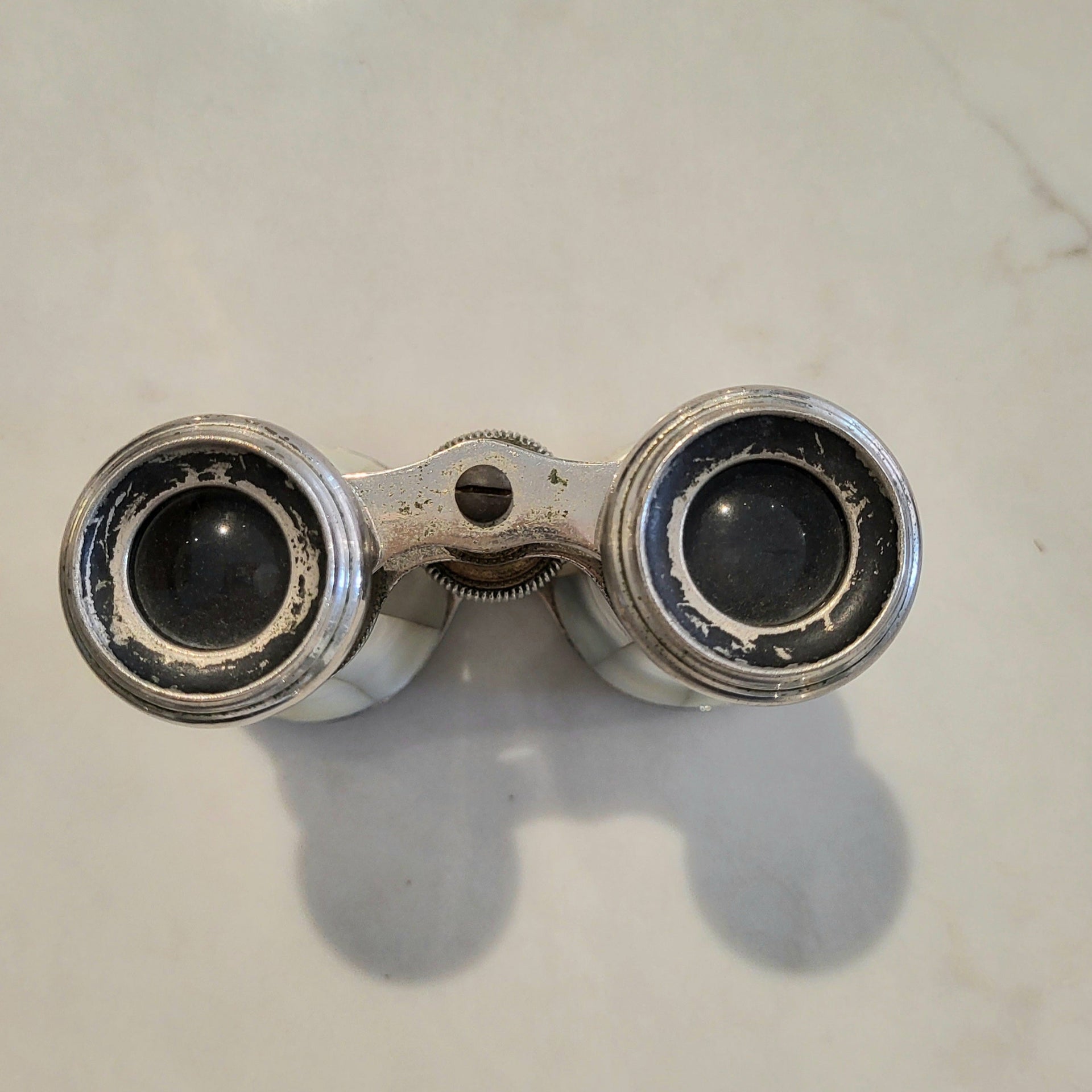 Antique Mother of Pearl Theatre Binoculars - from Paris