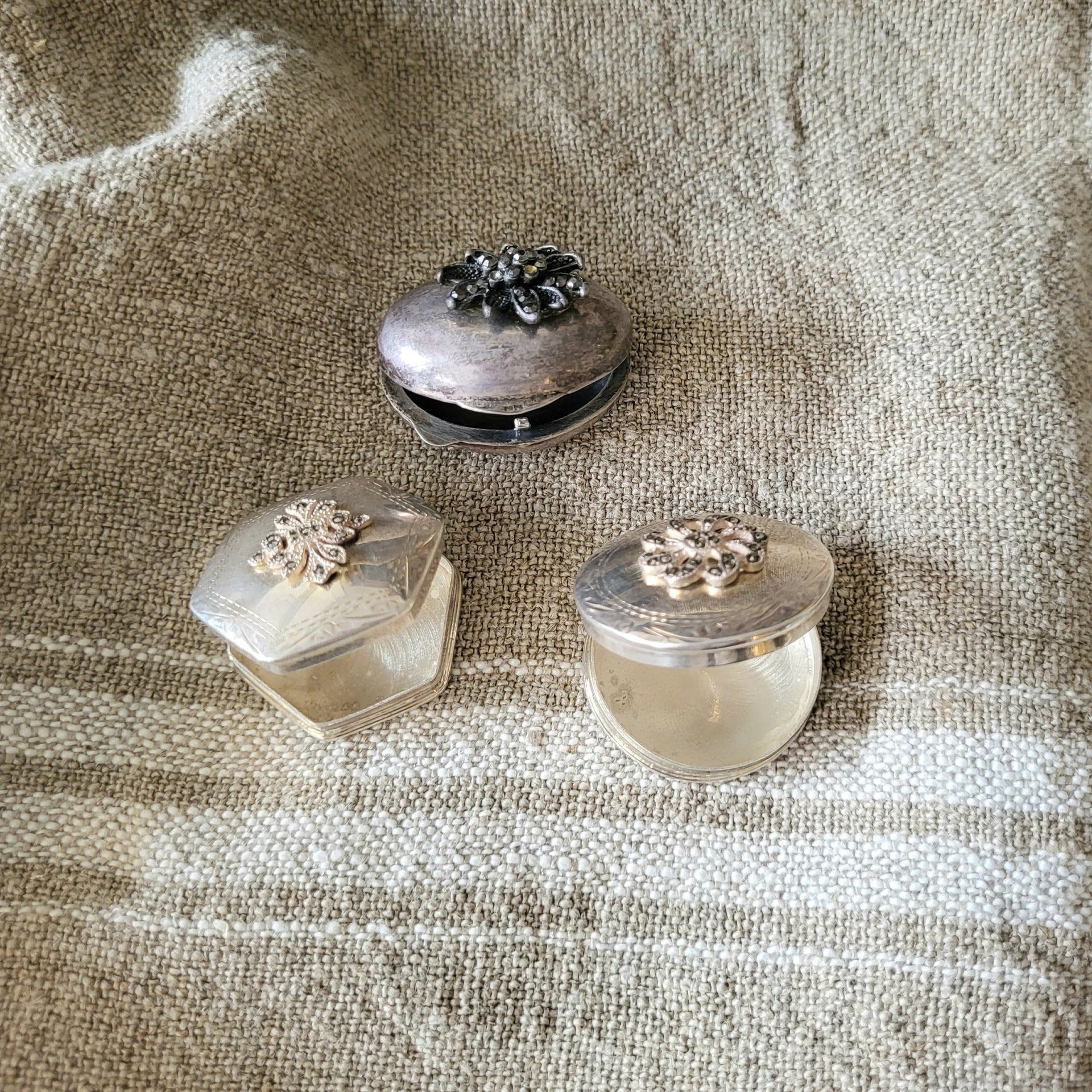 Silver Pill Boxes - from Paris