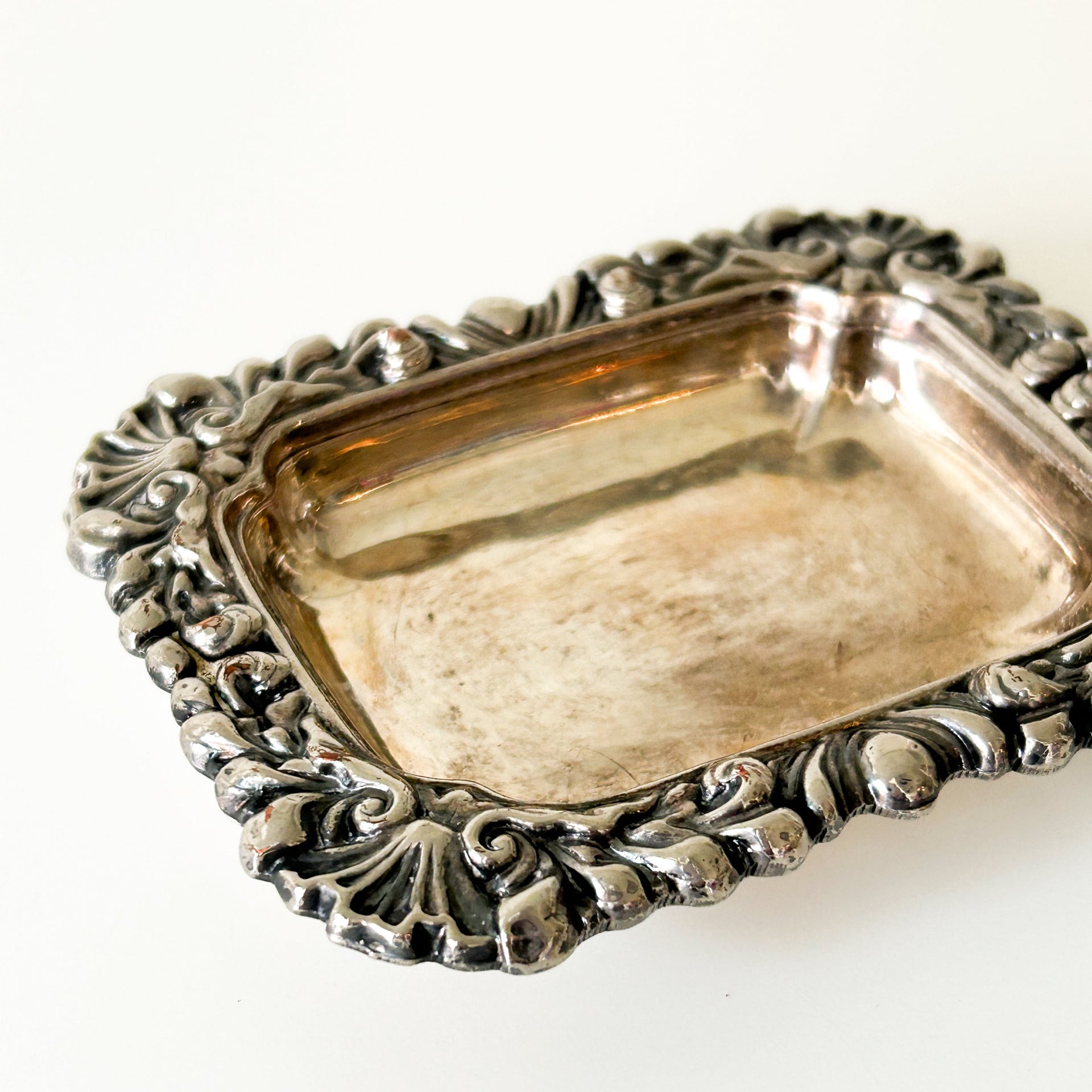Vintage Silver Plated Vanity Tray -from Paris
