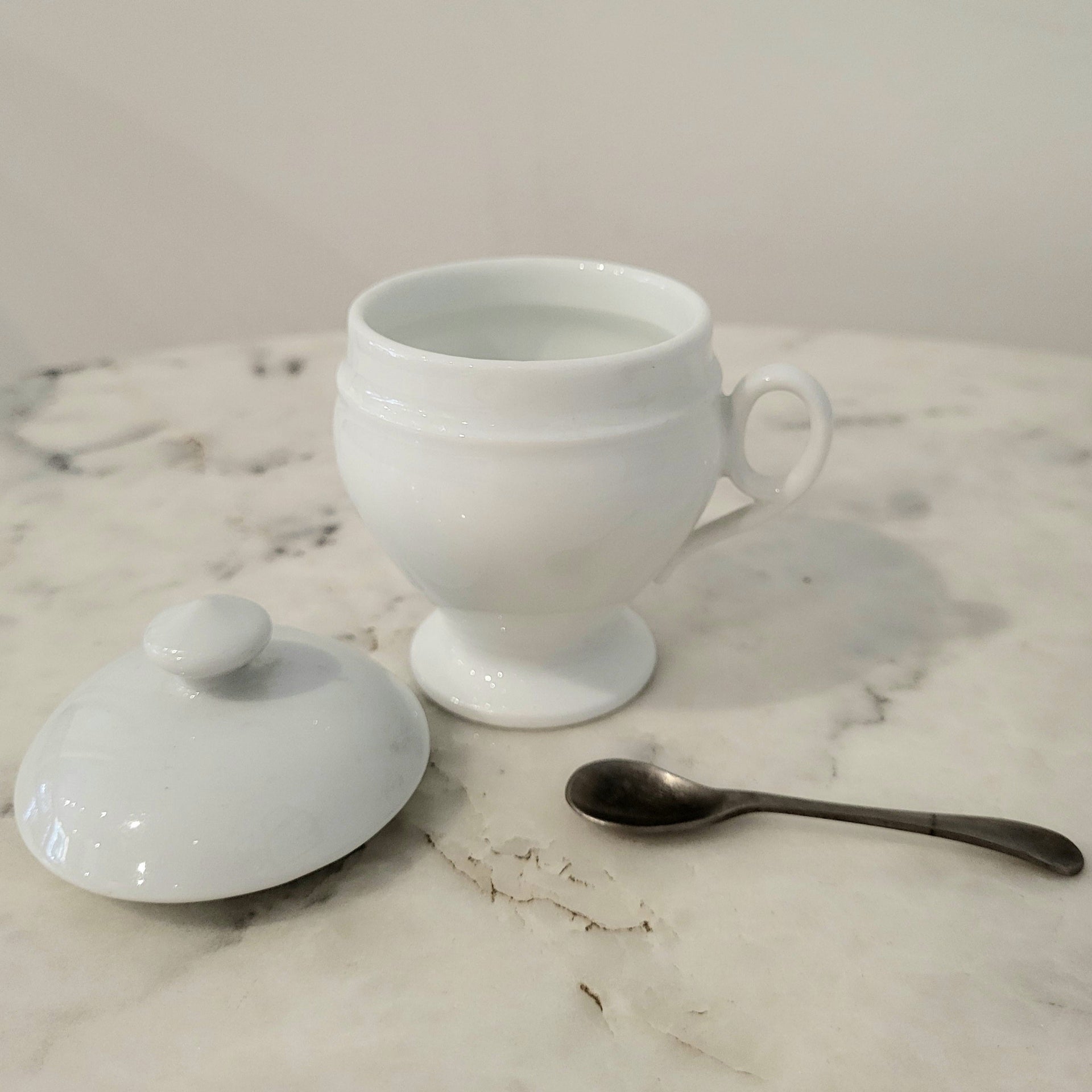 Vintage Lidded Sugar Jar - from Paris