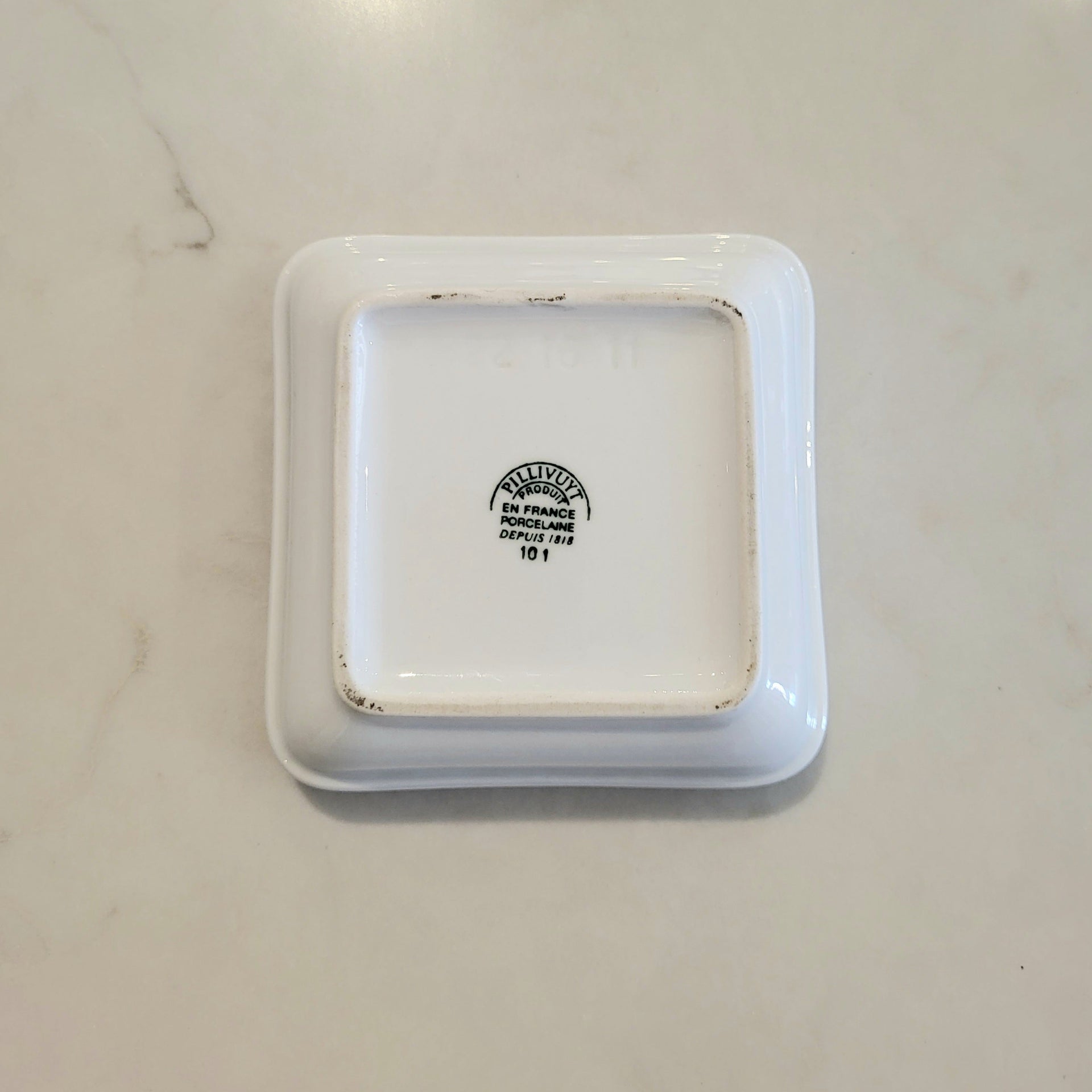 Vintage Pillivuyt Square Dish - from Paris