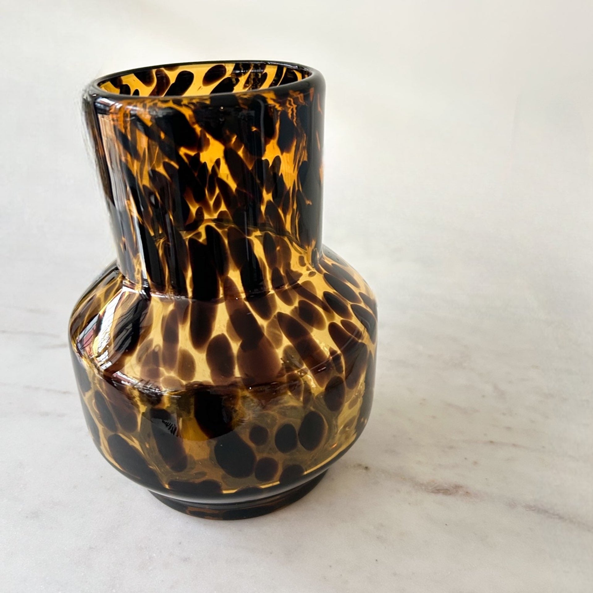 Tortoiseshell Glass Vase