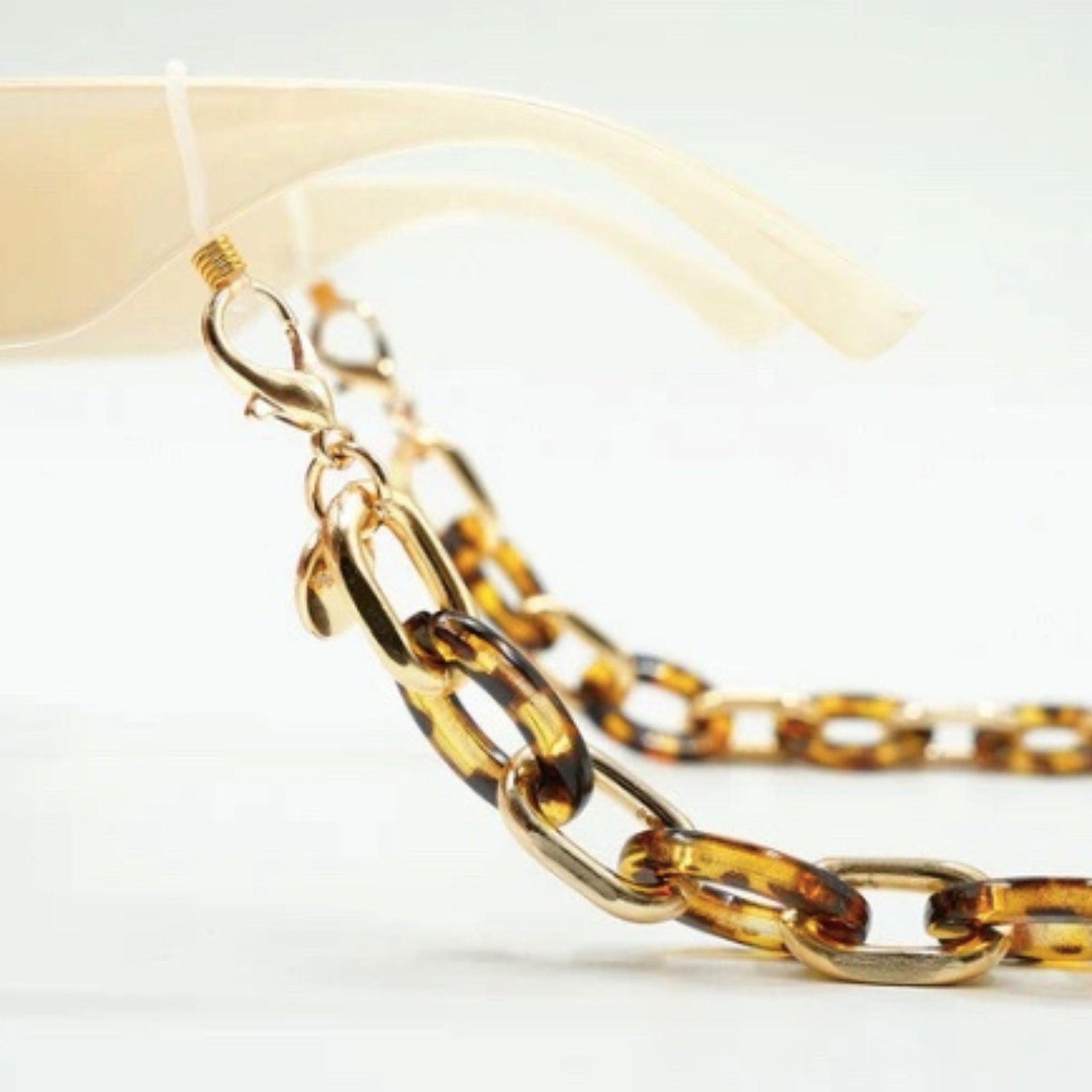 La Coque Francaise Cassy Eyeglass Chain - Tortoiseshell