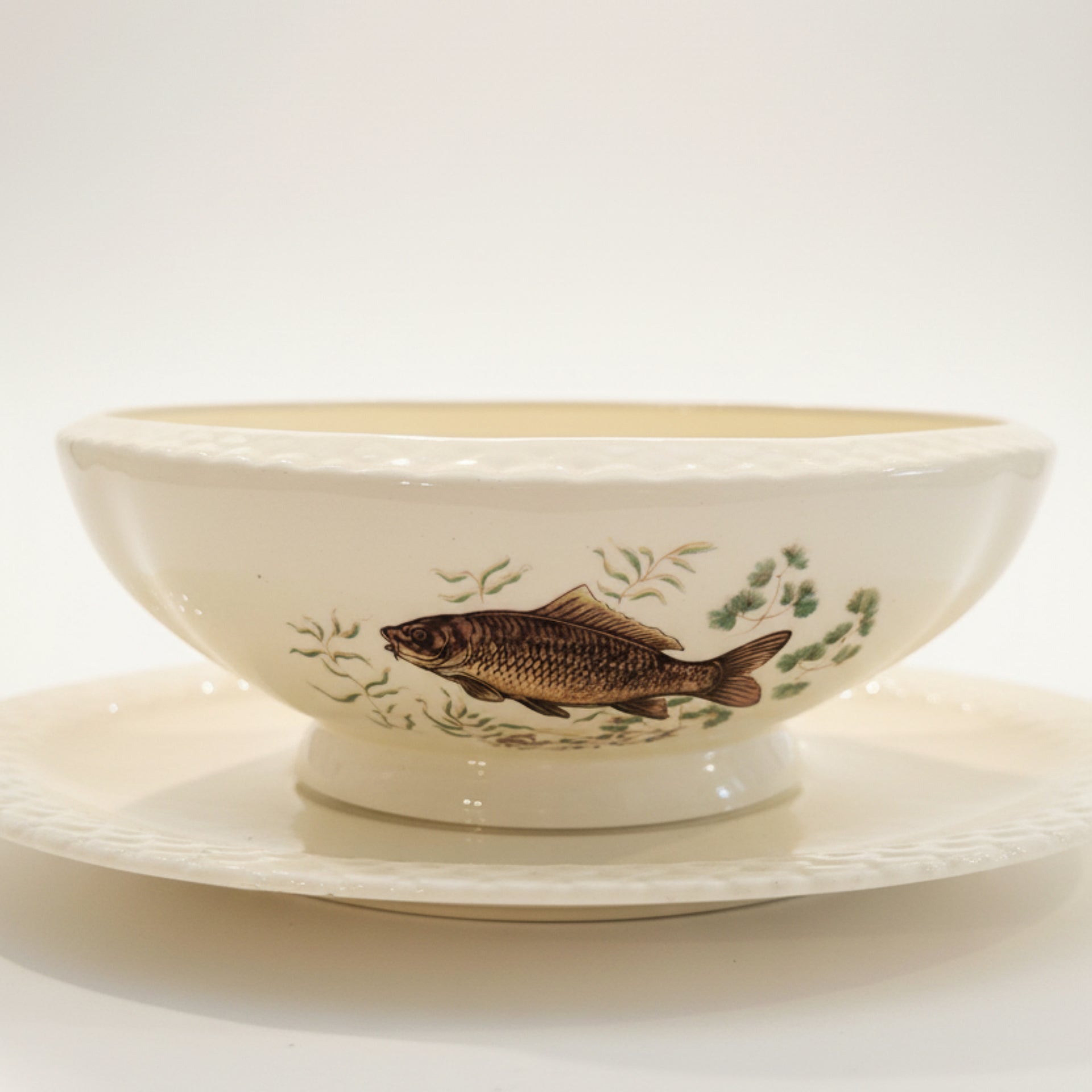 Gien Fish Gravy Boat Dish - from Paris