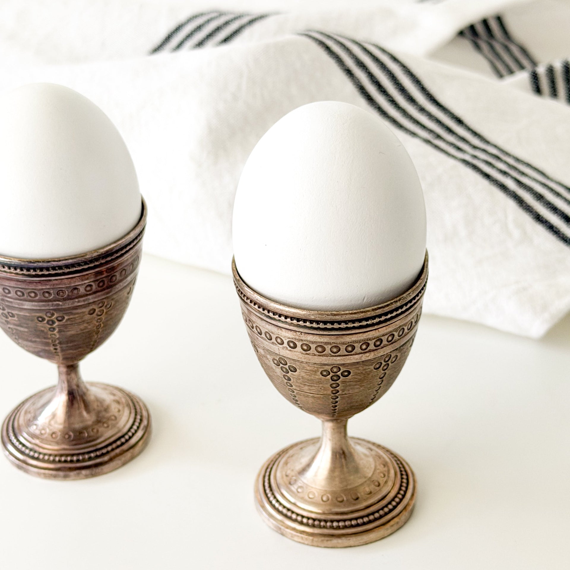 Silver Plated Egg Cup Set -from Paris