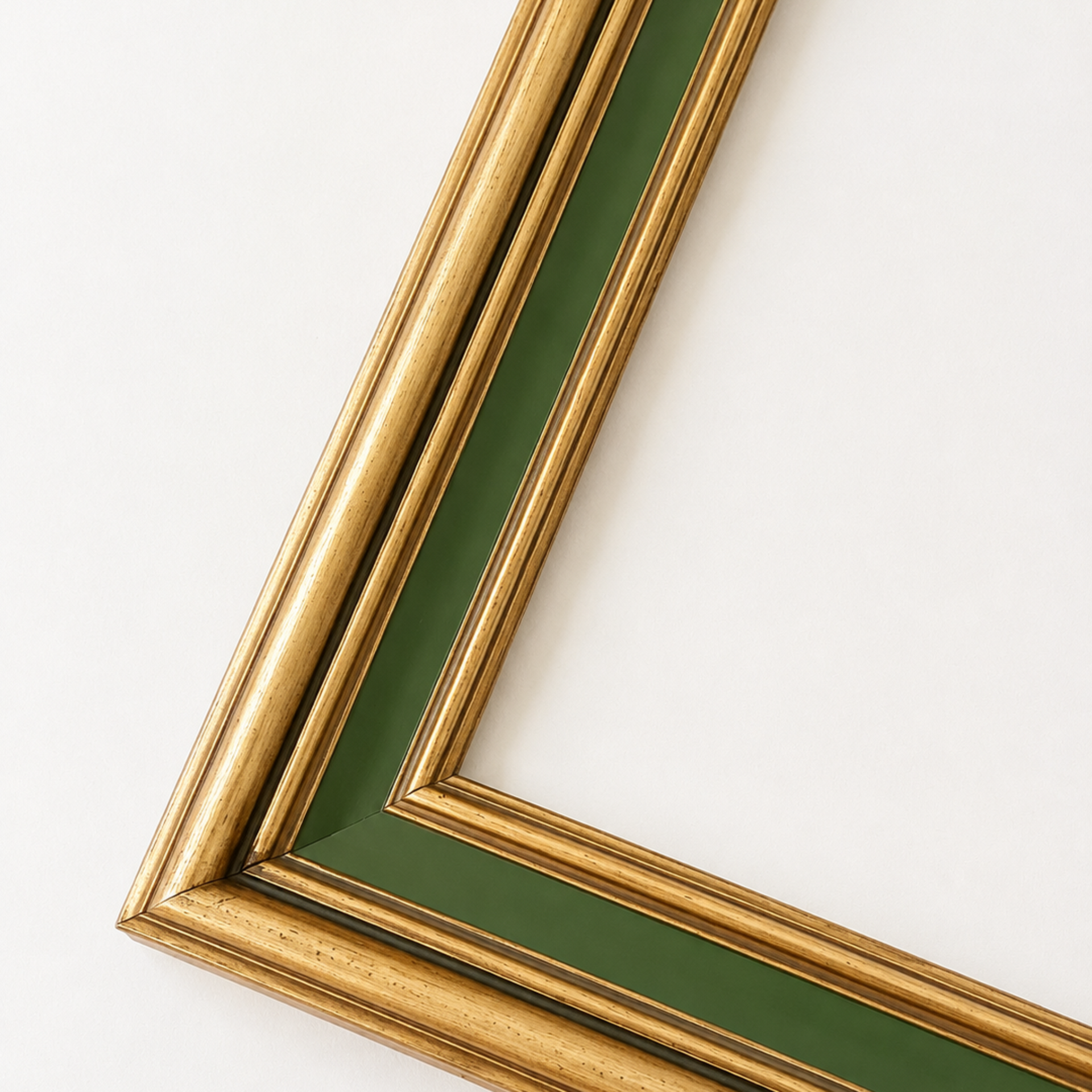 Vintage Green and Gold Picture Frame - from Paris