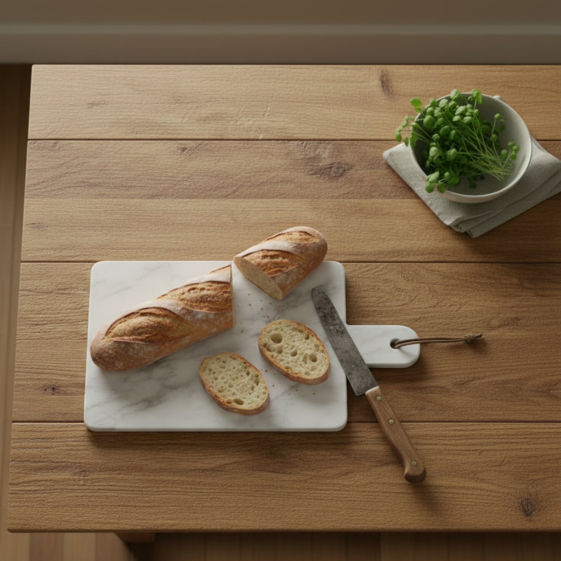 Marble Paddle Cutting Board -Large